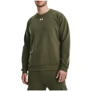 Under Armour Felpa Uomo Verde Maniche Lunghe Scollo Tondo Cotone 80% Poliestere 20% 1379755