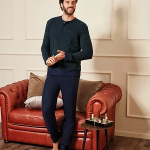 Pigiama in jacquard fantasia rombetti