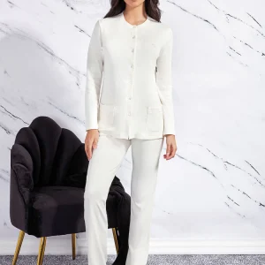 Pigiama giacca aperta in caldo cotone