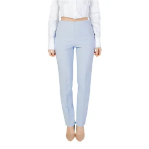 Sandro Ferrone Pantaloni Donna Azzurri in Poliestere 90% con Cerniera Primavera/Estate S18XBDSOPRANI
