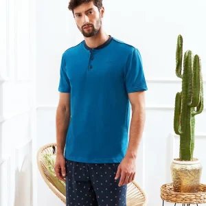 Pigiama corto in jersey stampato