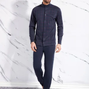 Pigiama giacca aperta in caldo cotone