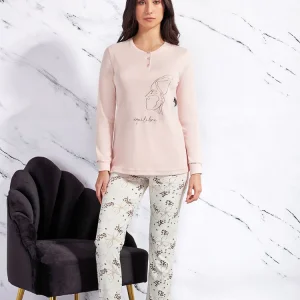 Pigiama in caldo cotone stampato