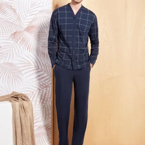 Pigiama giacca aperta in cotone