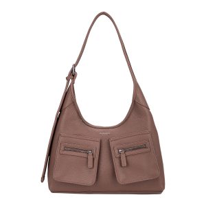 BORSA A SPALLA CON DOPPIE TASCHE