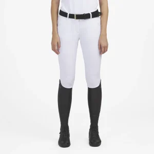 ACQUAMARINE - Pantaloni donna grip al ginocchio /  bianco