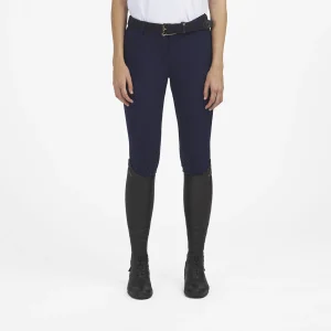 AMBER - Pantaloni donna grip al ginocchio / blu orbita