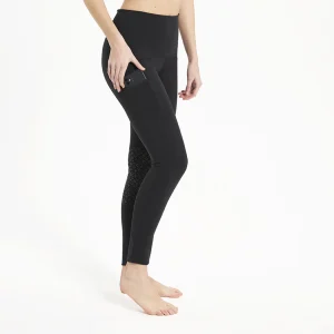 EMERALD - Leggings donna grip al ginocchio / black