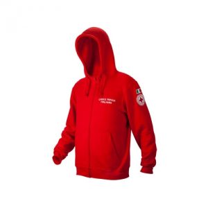 Felpa Ricamo Croce Rossa Italiana
