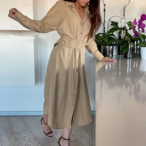 Abito Midi in simil lino