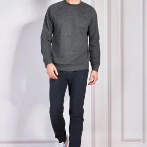 Pigiama girocollo in jacquard