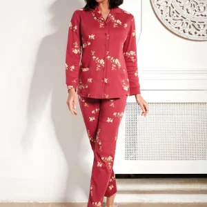 Pigiama in caldo cotone con giacca aperta