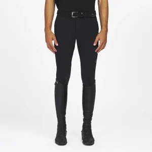 TITANIUM - Pantaloni uomo grip al ginocchio / nero