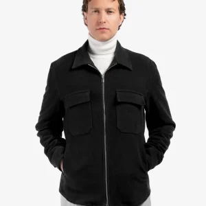 Overshirt in Fustagno Nero