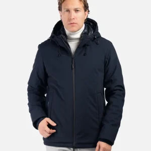 Giubbino Blu in Tessuto Tecnico Stretch