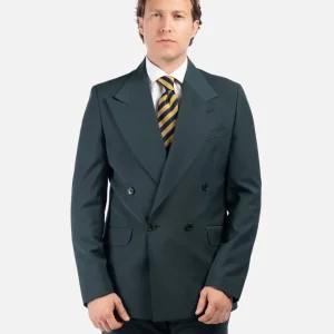 Abito Doppiopetto Verde con Rever Ampio All Season