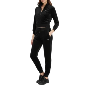 Tuta Donna GUESS in Ciniglia Logo Glitter