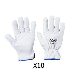 Guanti pelle pieno fiore bovino Top