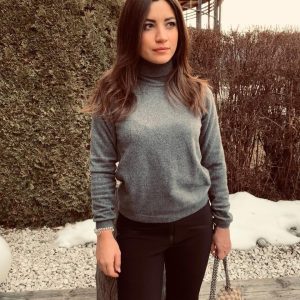 Maglione Collo Alto in Cashmere Re_branded