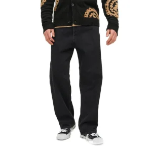 Jack & Jones Jeans Uomo Neri in Cotone 95% Cotone Organico 5% con Zip e Bottone Tasche Anteriori e Posteriori Primavera/Estate 12236089