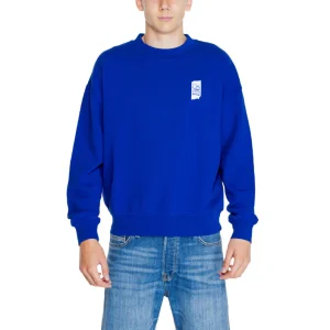 Replay Felpa Uomo Blu con Maniche Lunghe Scollo Tondo in Cotone 100% Autunno/Inverno M6993 .000.23758
