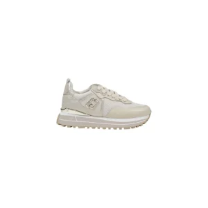 Liu Jo Sneakers Donna Beige in Pelle 79% Poliestere 21% con Lacci Primavera/Estate 479594