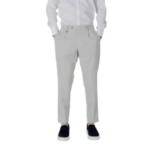 Antony Morato Pantaloni Uomo Grigio Zip e Bottone Tasche Anteriori e Posteriori 46% Poliestere 34% Viscosa 18% Lino 2% Elastan Primavera/Estate MMTS00043-FA650357