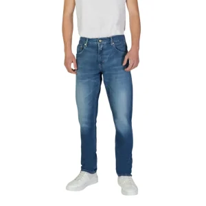 Replay Jeans Uomo Blu in Cotone 99% Lycra 1% con Zip e Bottone Tasche Anteriori e Posteriori Primavera/Estate M1021.000.573 842