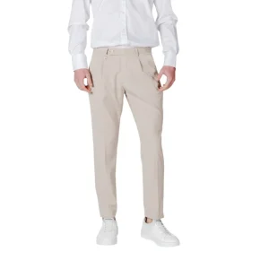 Antony Morato Pantaloni Uomo Beige Monocromo Zip e Bottone Tasche Anteriori e Posteriori 70% Poliestere 28% Viscosa 2% Spandex Primavera/Estate MMTS00043-FA600140