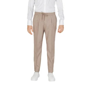 Antony Morato Pantaloni Uomo Beige Lacci Tasche Anteriori e Posteriori 83% Poliestere 15% Viscosa 2% Elastan Primavera/Estate MMTR00679-FA650330