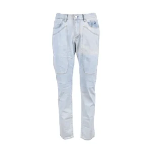 Jeckerson Jeans Uomo Azzurri in Cotone 91% Elastomultiestere 7% Elastan 2% con Zip e Bottone Tasche Anteriori e Posteriori Primavera/Estate JECJNSUNAF2ST0687536/21