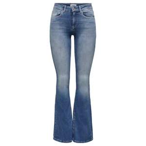 Only Jeans Donna Blu con Zip Bottone Tasche Anteriori Posteriori in Cotone 92% Elastan 2% Elastomultiestere 6% Primavera/Estate 15223514