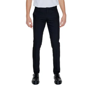 Antony Morato Pantaloni Uomo Nero Monocromo Zip e Bottone Tasche Anteriori 78% Poliestere 18% Viscosa 4% Elastan Primavera/Estate MMTS00028-FA600255