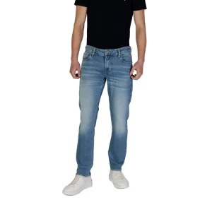 Guess Jeans Uomo Blu in Lycra 99% Elastan 1% con Zip e Bottone Tasche Anteriori e Posteriori Primavera/Estate M2YAN1 D4Q43