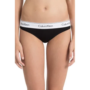 Calvin Klein Underwear Slip Donna Nero 53% Cotone 35% Modal 12% Elastan Autunno/Inverno F3787E