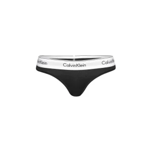 Calvin Klein Underwear Slip Donna Nero Stampa 53% Cotone 35% Modal 12% Elastan Primavera/Estate 000QF5981E