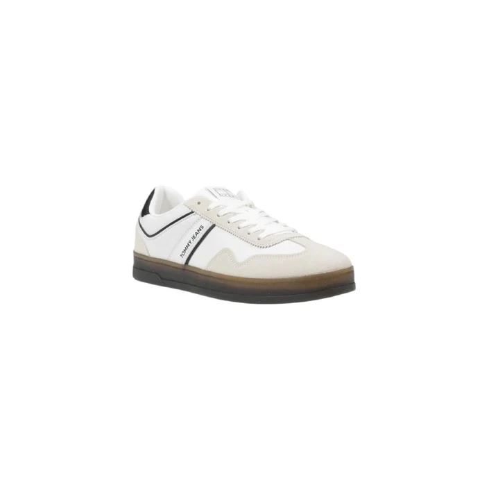 Tommy Hilfiger Jeans Sneakers Uomo Bianche EM0EM01524 - Scarpe Pelle 90% - immagine 3