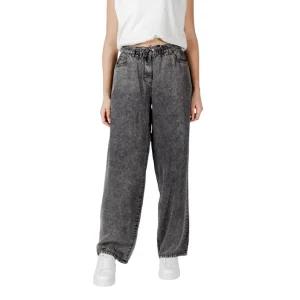 Only Jeans Donna Neri con Zip Bottone Tasche Anteriori Posteriori in Lyocell 100% Primavera/Estate 15336169