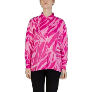 Only Camicia Donna Fucsia Colorato Manica Lunga Bottoni Colletto Classico 96% Poliestere 4% Elastan Autunno/Inverno 15315491