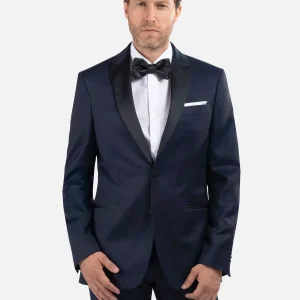 Smoking Blu Royal Scuro in Lana Sensorial