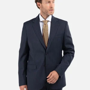 Abito Gessato Blu Scuro All Season