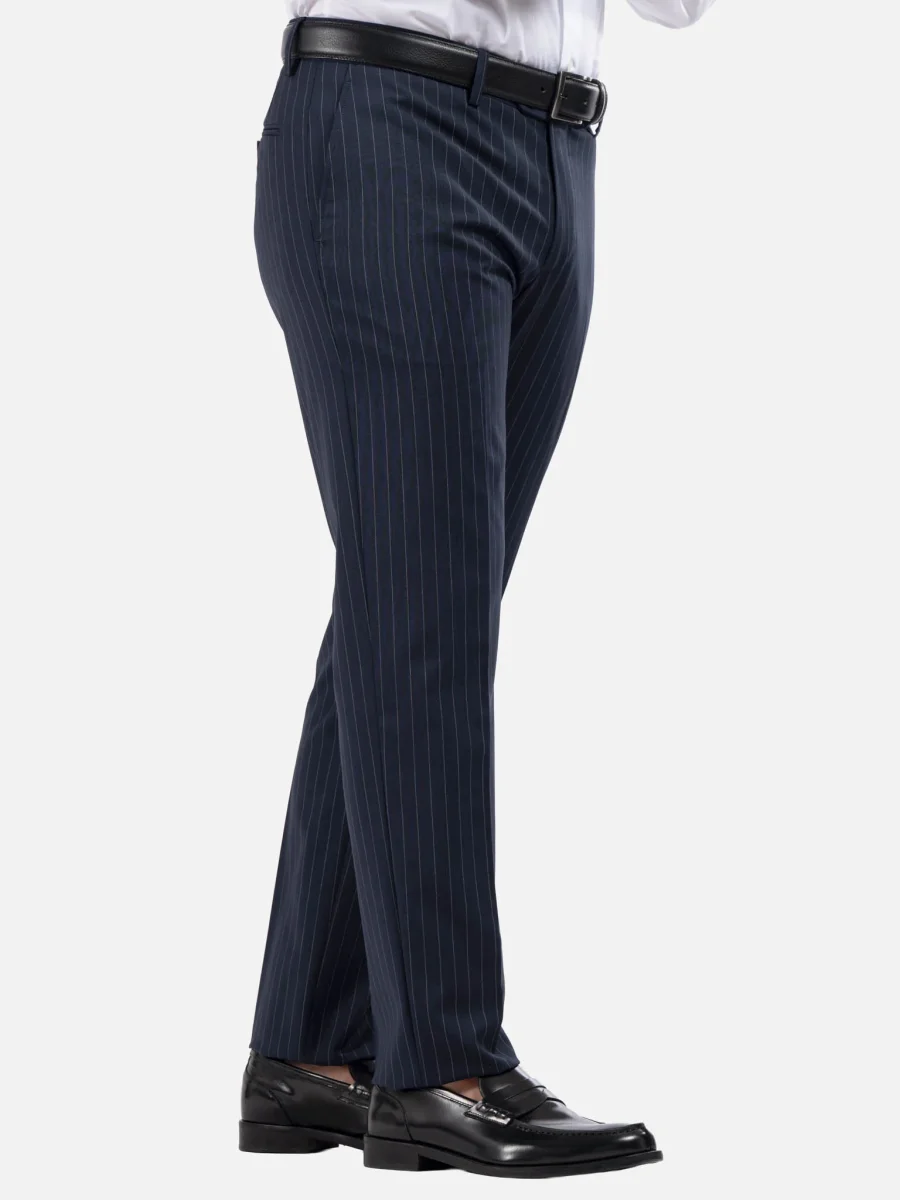 Abito Gessato Blu Scuro All Season - immagine 6