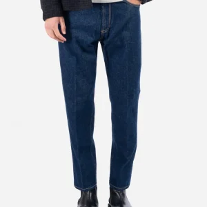 Jeans Leisure Fit in Denim Scuro Fermo