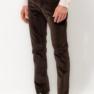 Pantaloni Sardi Uomo Romangia Velluto Coste Marron