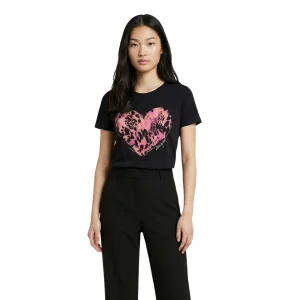 Desigual T-Shirt CUORE TIGRE maniche corte Donna 26SWTK53