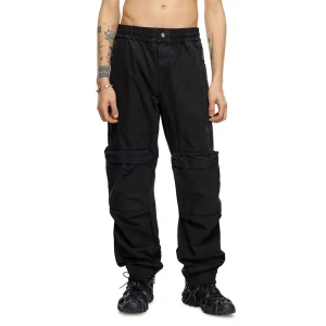 Diesel Pantaloni Uomo Nero Zip e Bottone Tasche Anteriori e Posteriori Autunno/Inverno V_31685