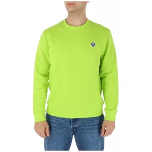 North Sails Felpa Uomo Verde con Maniche Lunghe Scollo Tondo in Cotone 80% Poliestere 20% Autunno/Inverno 902407