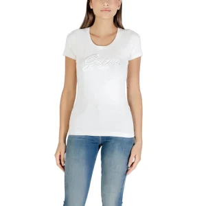 Guess T-Shirt EMBRO SCRIPT LOGO maniche corte Donna W5YI46 J1314
