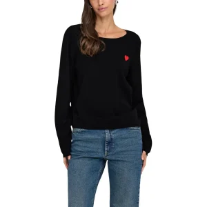 Jacqueline De Yong Maglia JDYKATE L/S O-NECK EMB. PULLOVER KNT maniche lunghe Donna 15363326