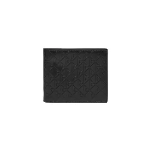 Calvin Klein Portafoglio A Libro Con Monogramma Stampato All-Over E Taschino Portamonete Uomo 10.5x9x2.5 cm LV04D1129G